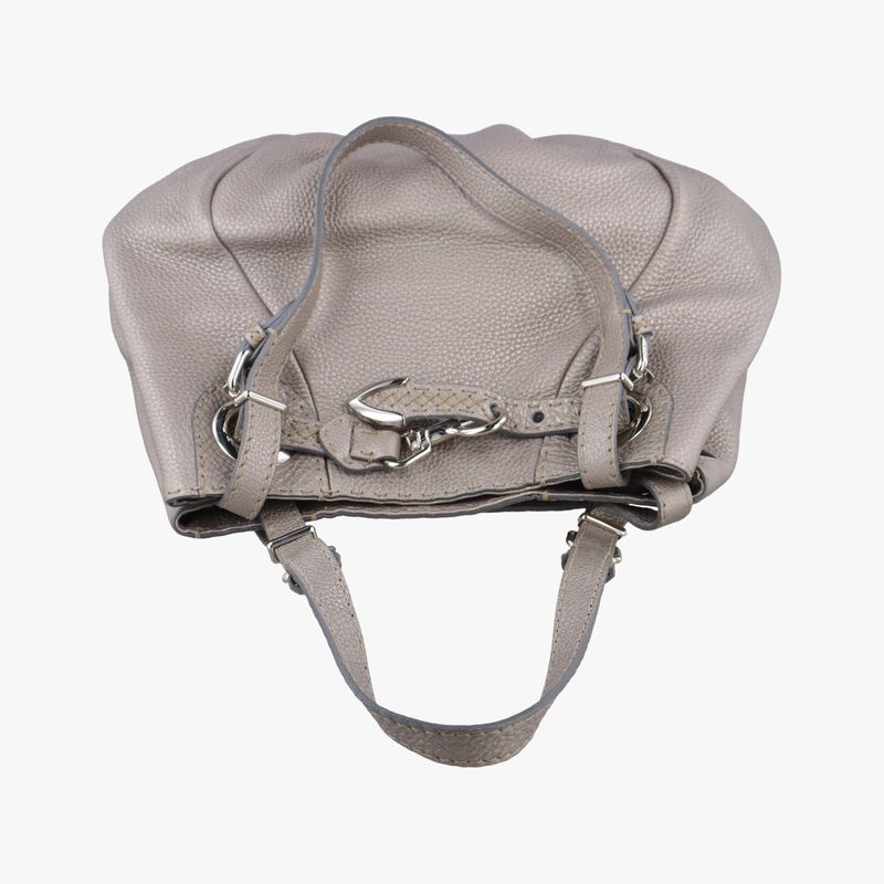 Fendi Tomato Saddlery Silver Leather Jacket
