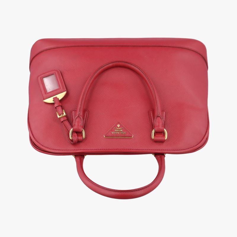 Prada Promenade Red Saffiano Leather 180 4 Handbag