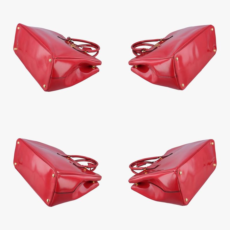 Prada Galleria Red Patent Handbag