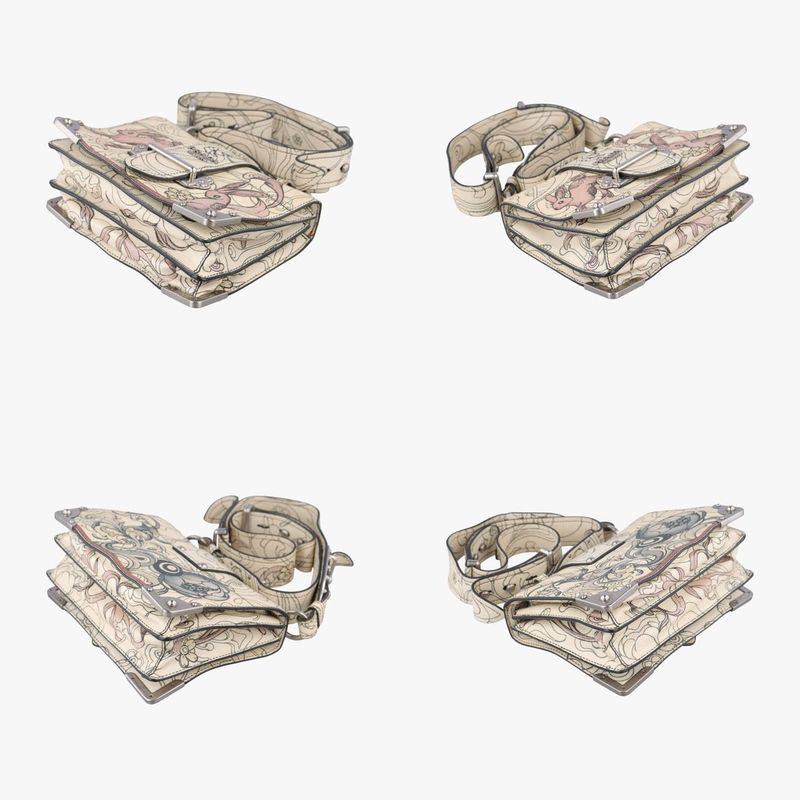 Prada Rabbit Print Multicolor Leather 25