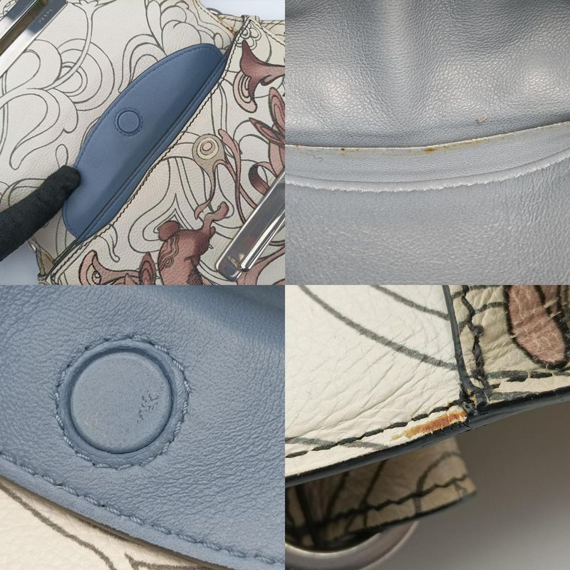 Prada Rabbit Print Multicolor Leather 25