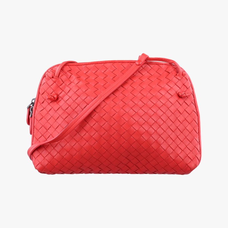 Bottega Veneta Intrecciato Red Lambskin