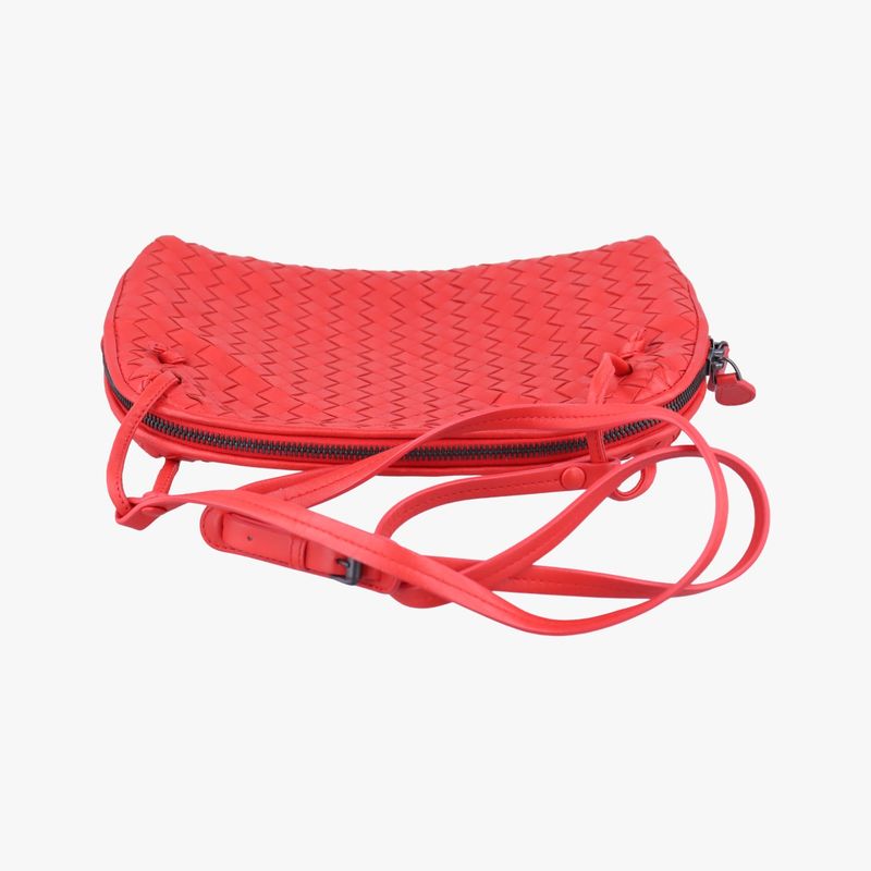 Bottega Veneta Intrecciato Red Lambskin
