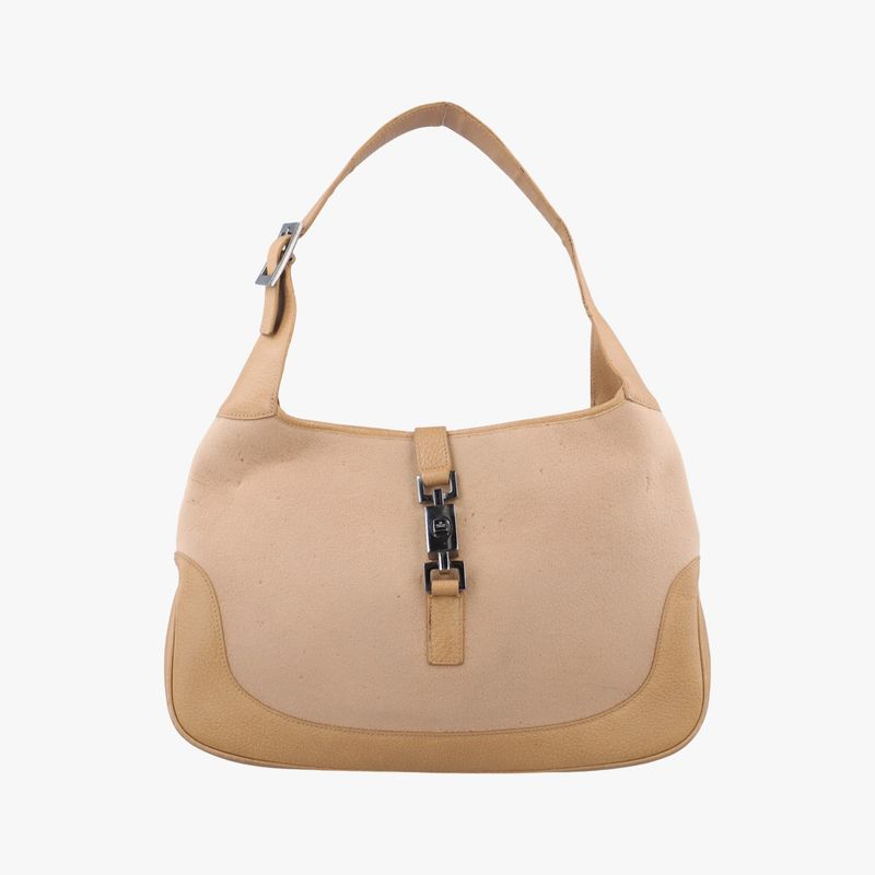 Gucci Jackie Brown Suede Leather 001 33 Handbag