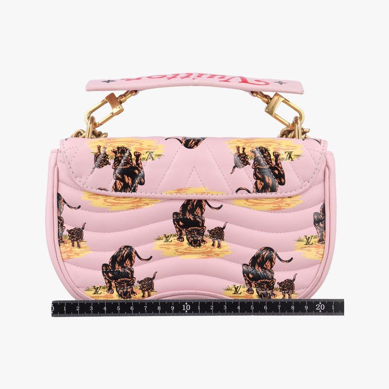 Louis Vuitton Leopard Print New Wave Chain PM Pink Multicolor Leather X