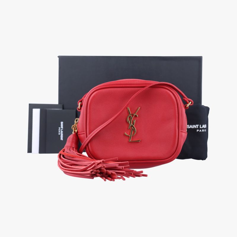 Saint Laurent Yves Blogger Bag Red Leather
