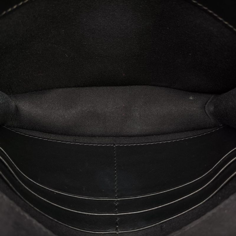 Fendi Monster Star Eyes Tube Black Leather Shoulder Bag