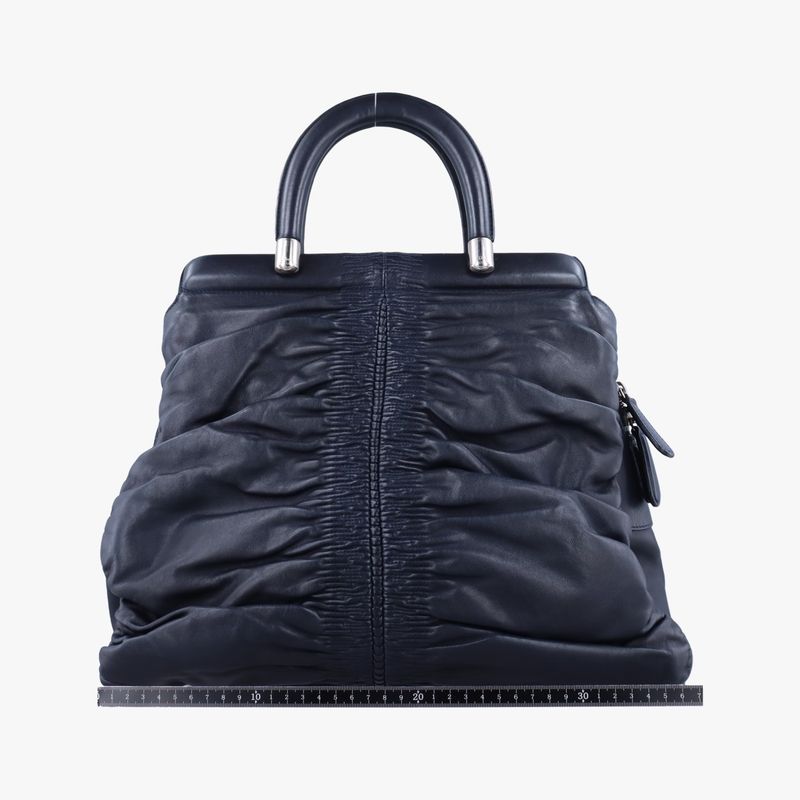 Dior Granville Navy Lambskin Handbag
