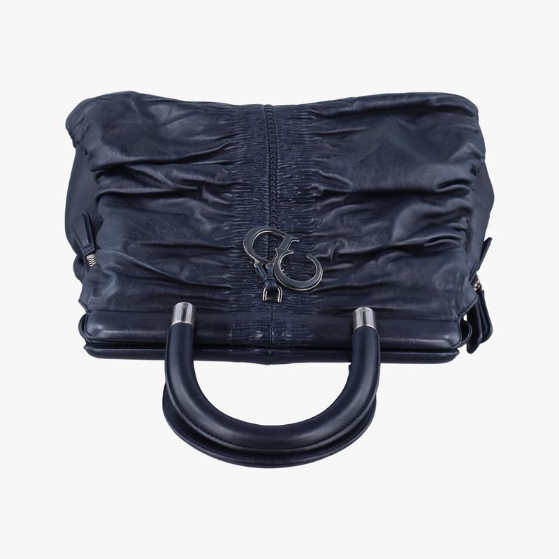 Dior Granville Navy Lambskin Handbag