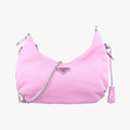 Prada Reedition Chain Pink Nylon Pendant
