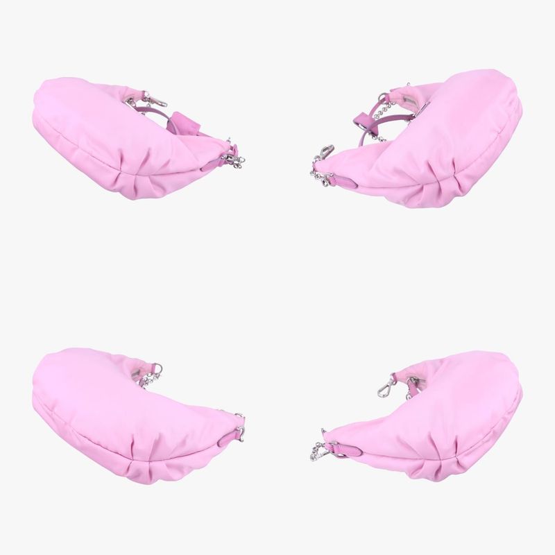 Prada Reedition Chain Pink Nylon Pendant