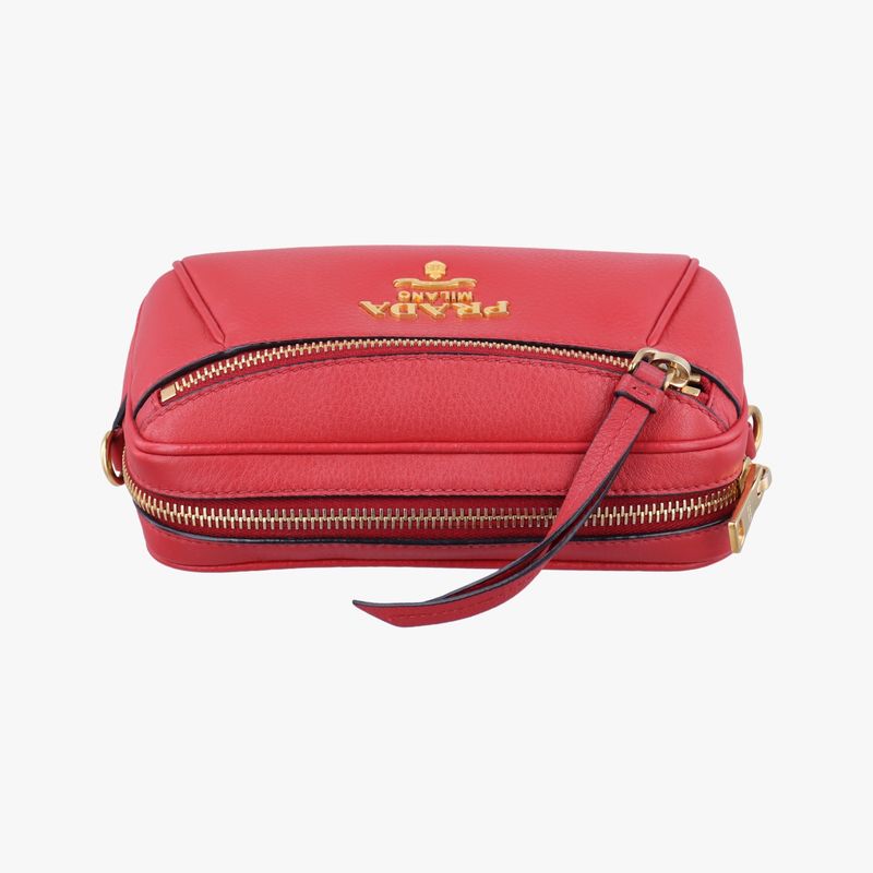 Prada Convertible Belt Red Leather