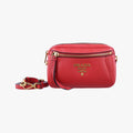 Prada Convertible Belt Red Leather