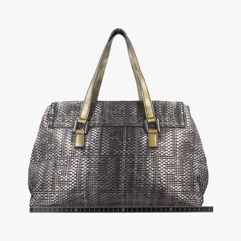 Fendi Zucchini Multicolor Canvas Handbag