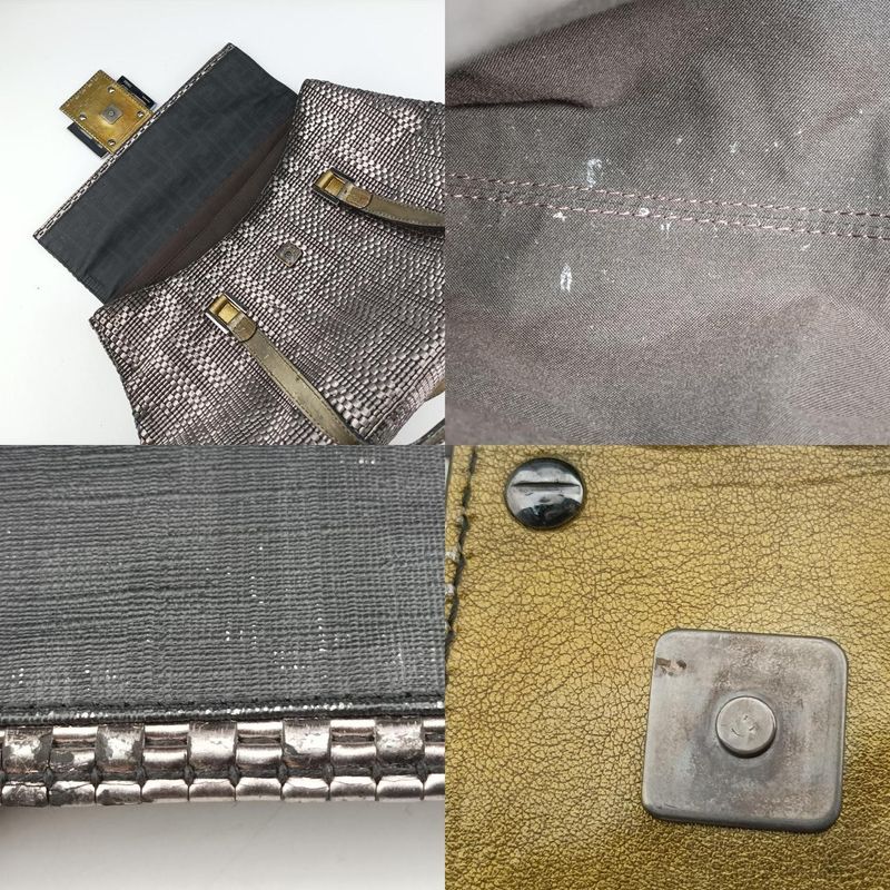 Fendi Zucchini Multicolor Canvas Handbag
