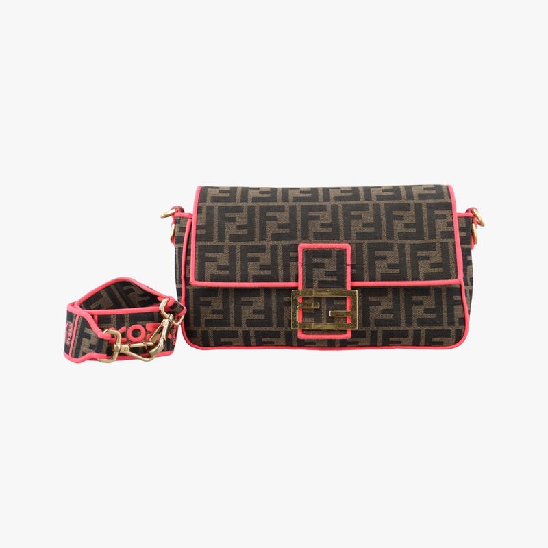 Fendi Mamma Bucket Brown Canvas