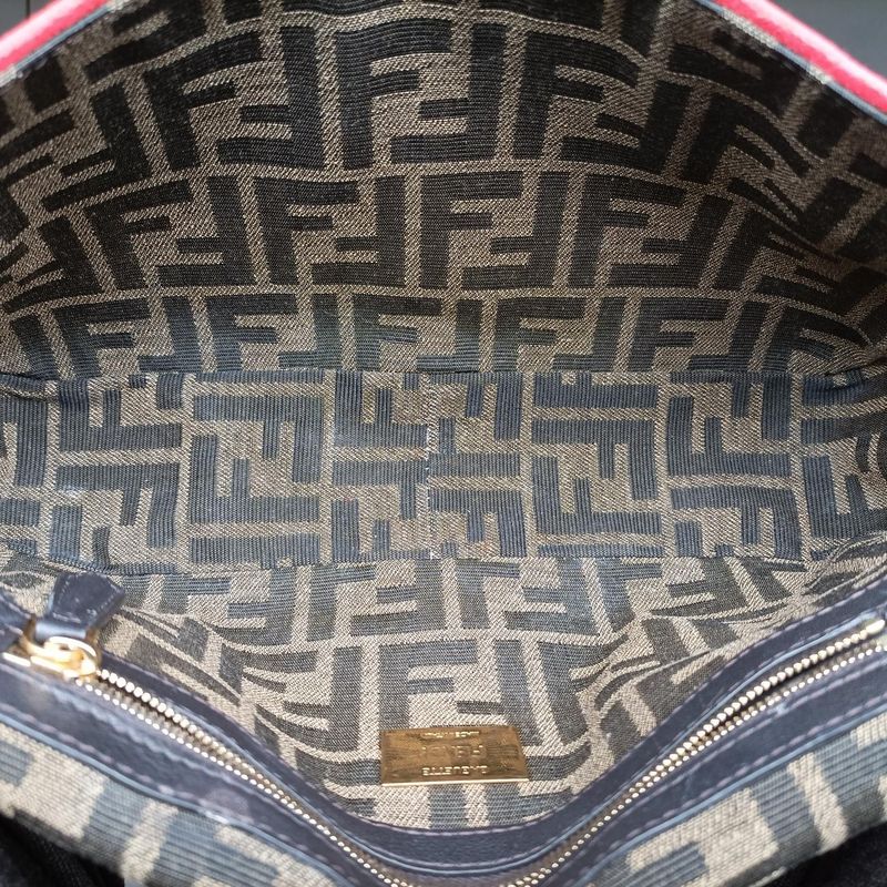 Fendi Mamma Bucket Brown Canvas