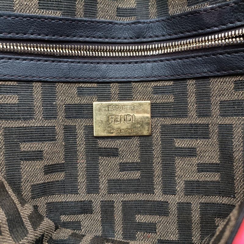 Fendi Mamma Bucket Brown Canvas