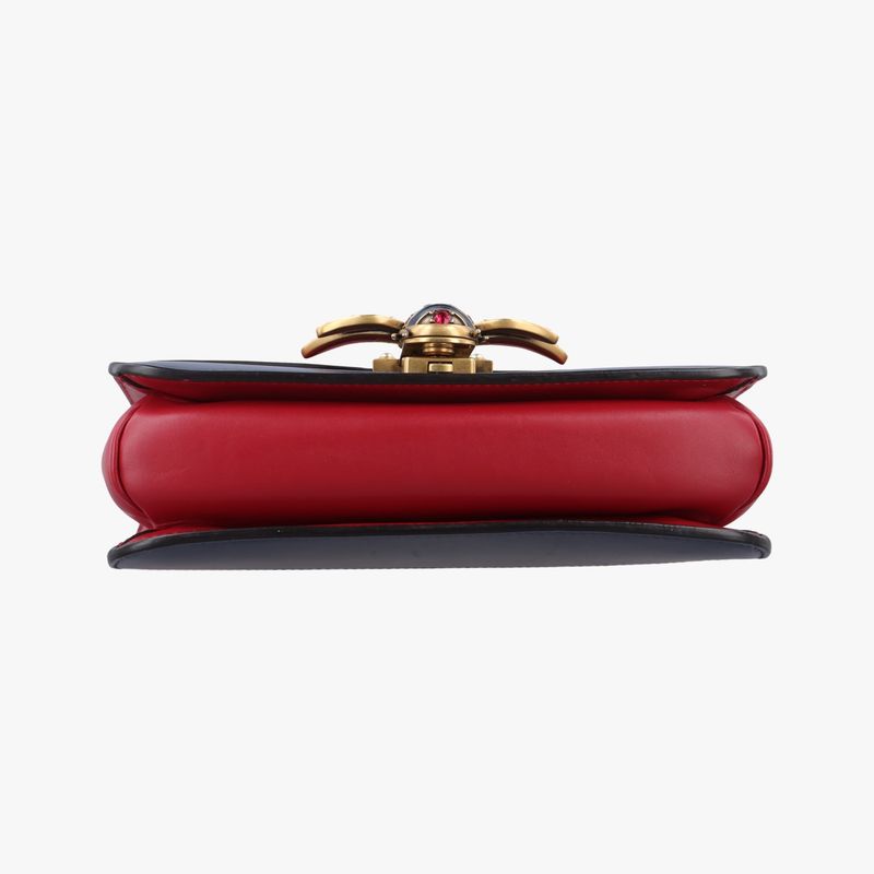 Gucci Queen Margaret Ivory Red Navy Leather Ivory