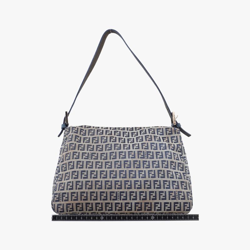 Fendi Mamma Bucket Zucchino Pattern Navy Canvas Jacket