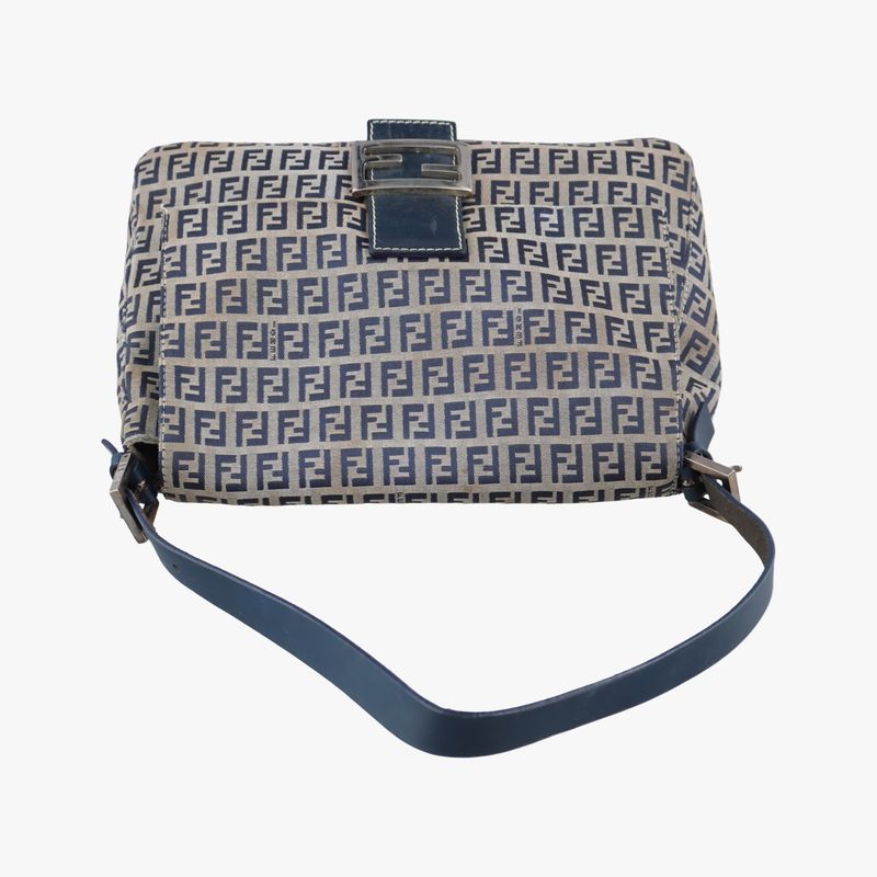 Fendi Mamma Bucket Zucchino Pattern Navy Canvas Jacket