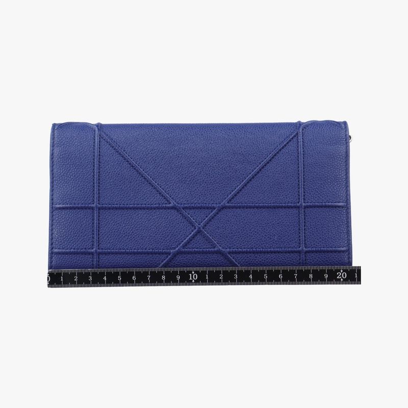 Dior Diorama Blue Leather Shoulder Bag