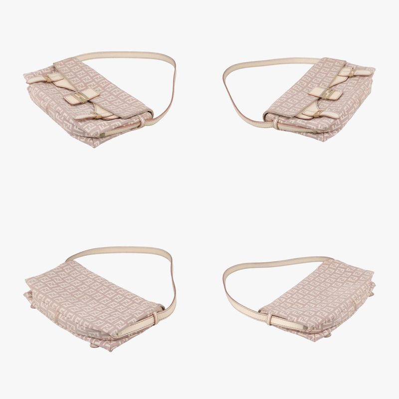 Fendi Zucchi Novaguette Beige Multicolor Canvas Rxa Handbag X