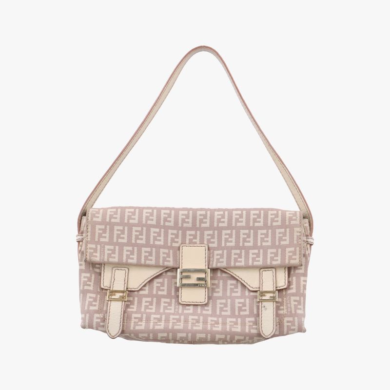 Fendi Zucchi Novaguette Beige Multicolor Canvas Rxa Handbag X