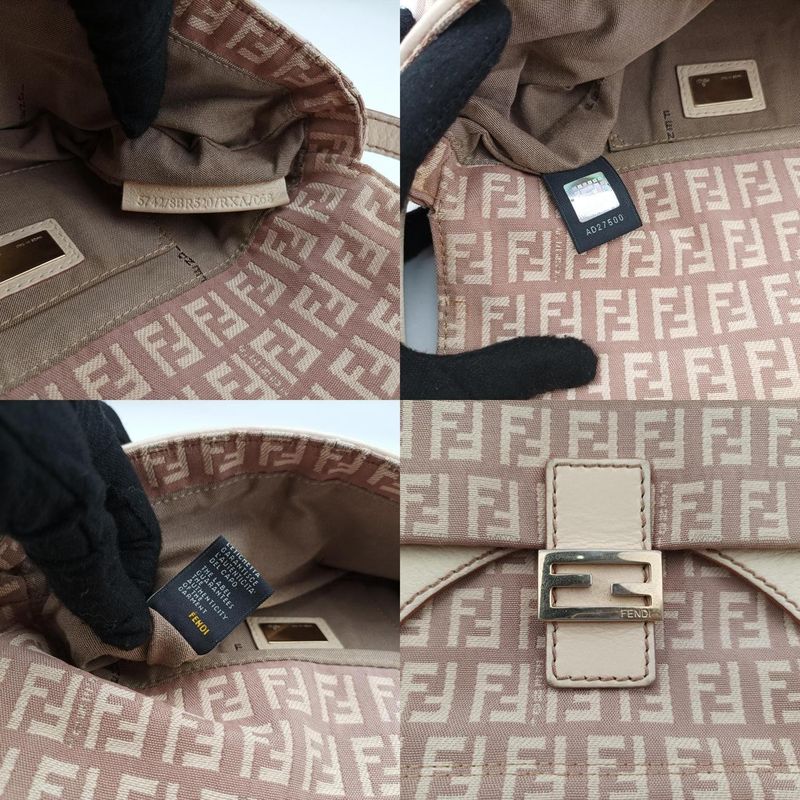 Fendi Zucchi Novaguette Beige Multicolor Canvas Rxa Handbag X