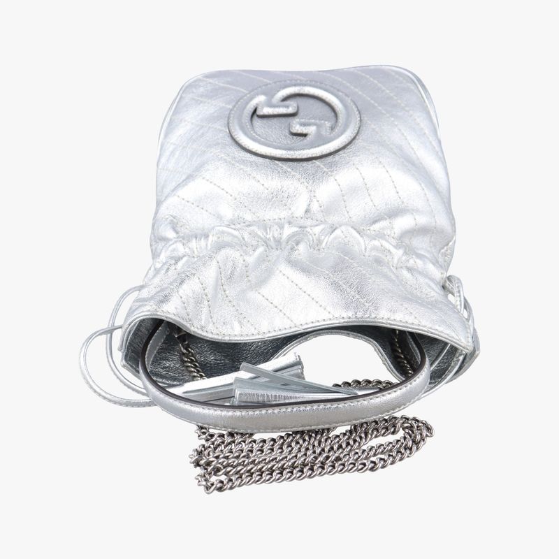 Gucci Blondie Silver Leather