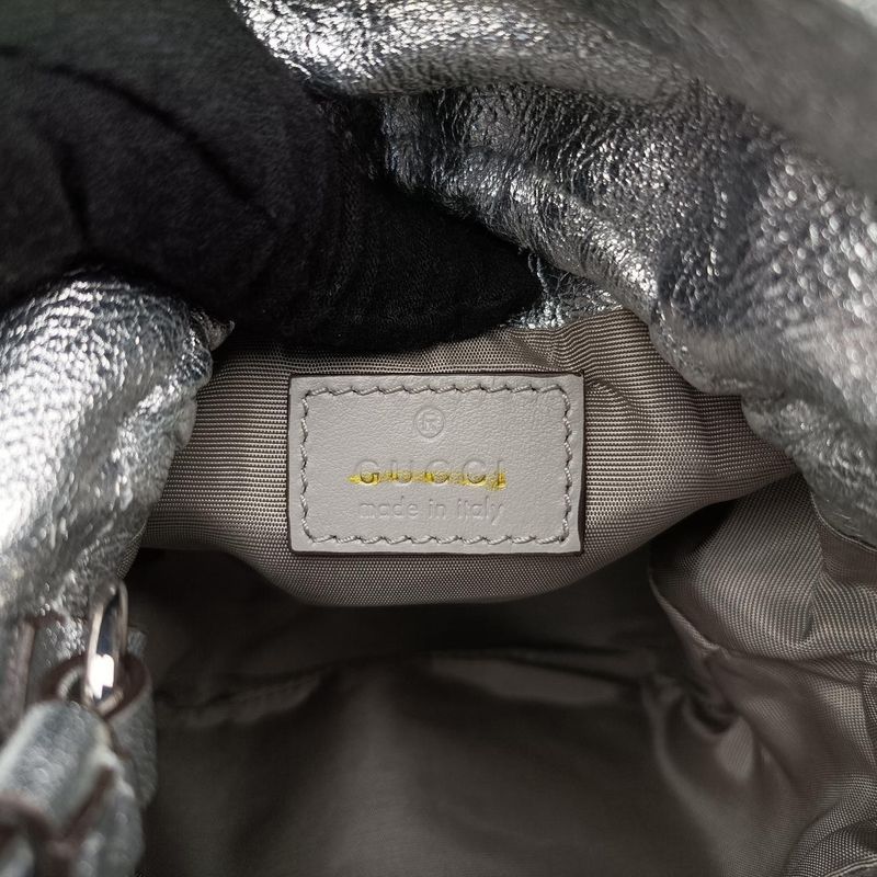 Gucci Blondie Silver Leather