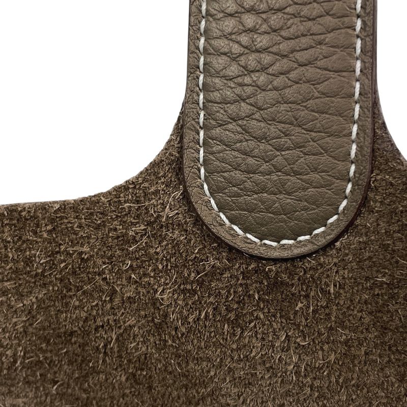 Hermes Picotin Lock MM Mini Bag Taurillon Clemence Etoupe