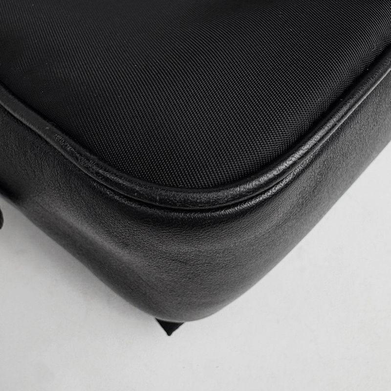 Prada Shoulder Bag Ribbon Tessuto Nylon Nero