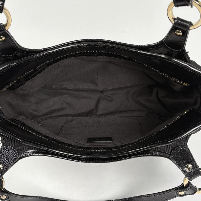 Fendi Zucca Pattern Tote Canvas Black