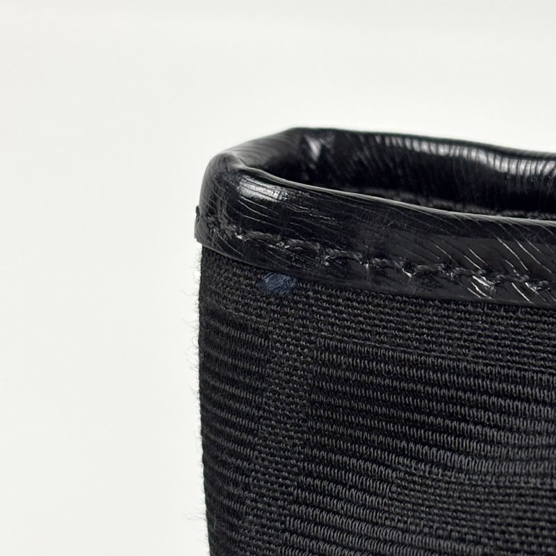 Fendi Zucca Pattern Tote Canvas Black