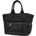 Prada Tote Plaid Pattern Reversible 2-Way Shoulder Bag