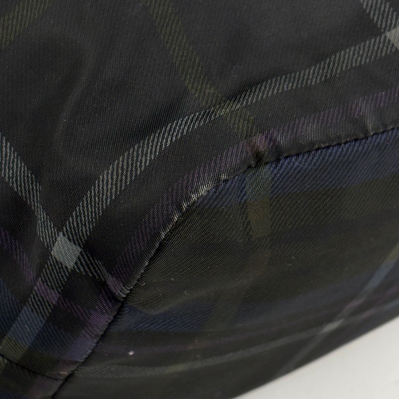 Prada Tote Plaid Pattern Reversible 2-Way Shoulder Bag