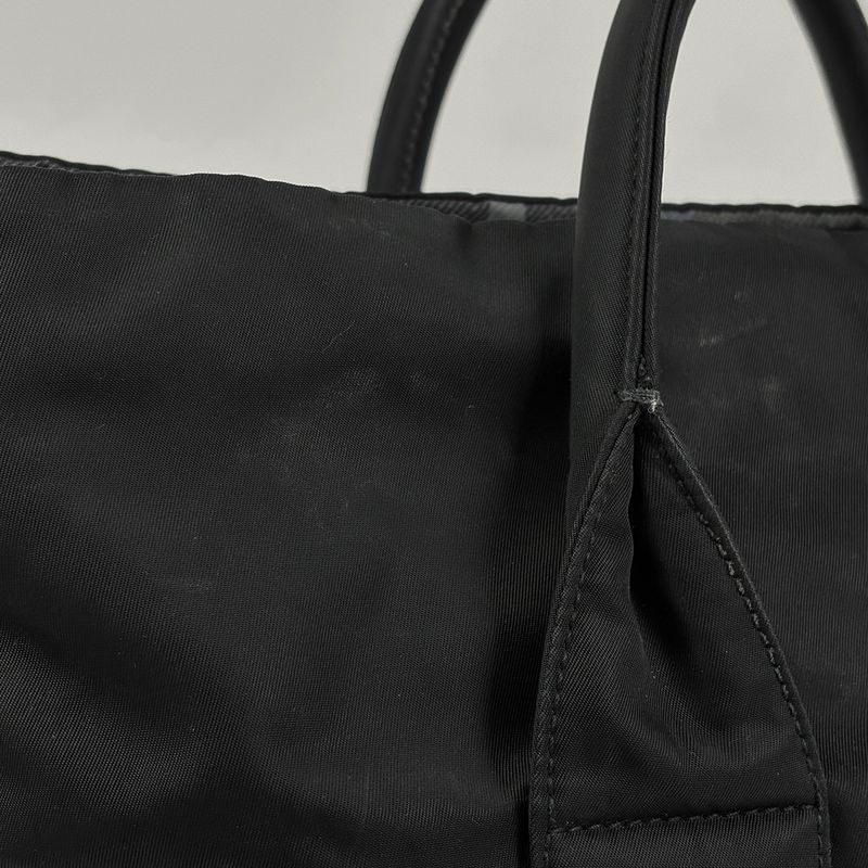 Prada Tote Plaid Pattern Reversible 2-Way Shoulder Bag
