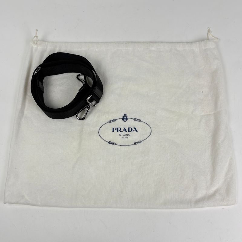 Prada Tote Plaid Pattern Reversible 2-Way Shoulder Bag