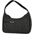 Prada Sports Logo Shoulder Bag Wool Gray