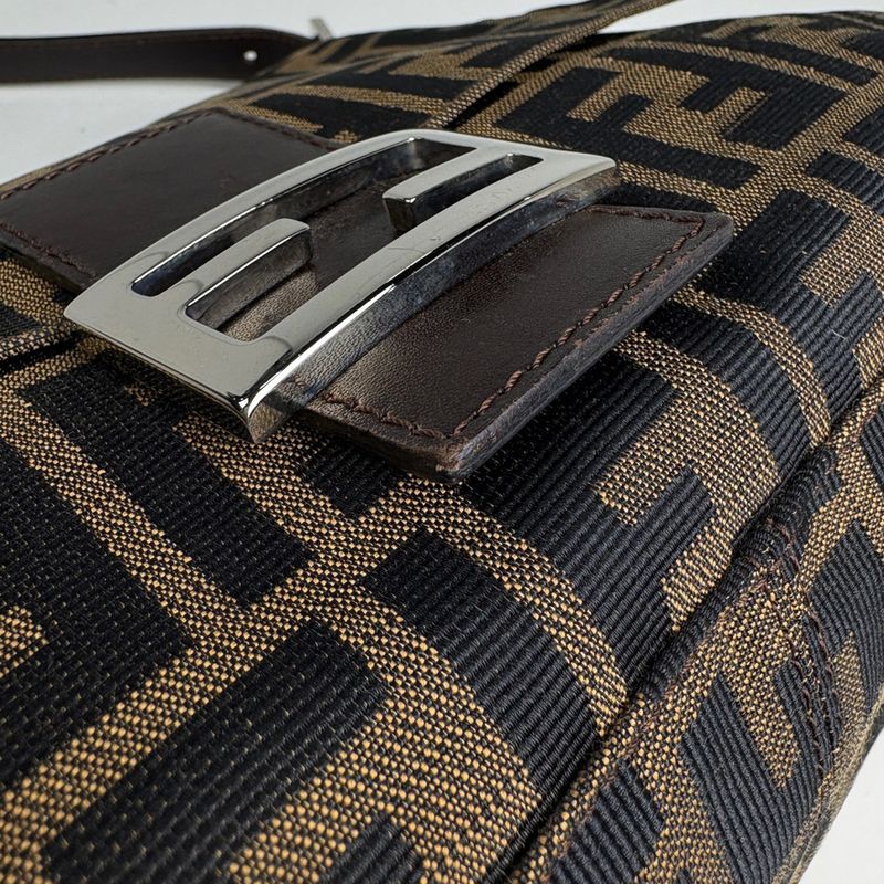 Fendi Zucca Pattern Shoulder Bag Mamma Baguette