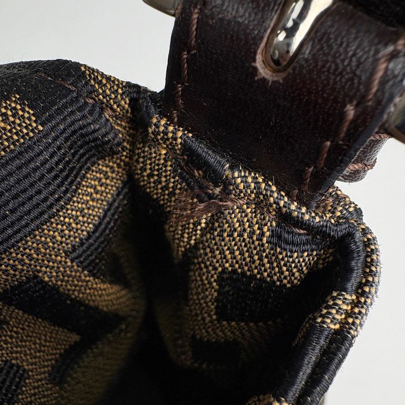 Fendi Zucca Pattern Shoulder Bag Mamma Baguette
