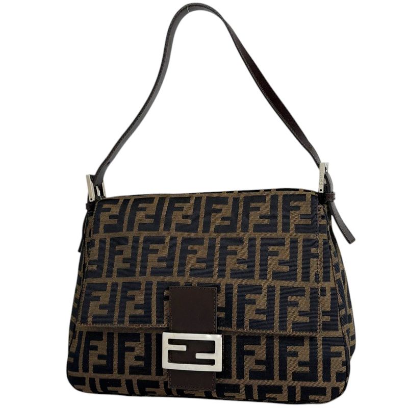 Fendi Zucca Pattern Shoulder Bag Mamma Baguette