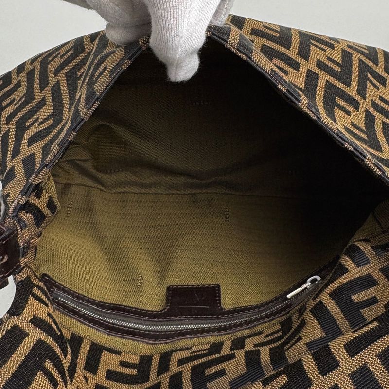 Fendi Zucca Pattern Shoulder Bag Mamma Baguette