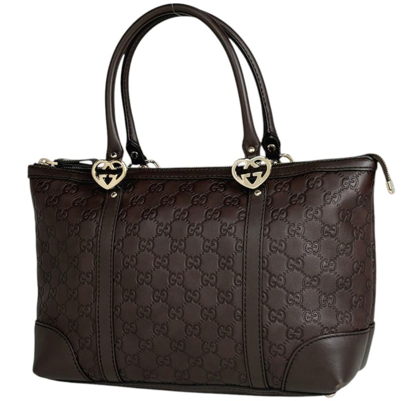 Gucci Guccissima Tote Signature Leather Brown