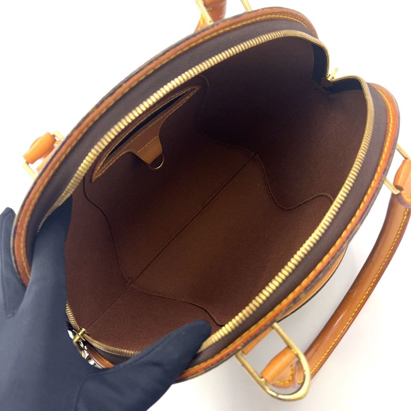 Louis Vuitton Ellipse PM Monogram Leather Brown Handbag Gold