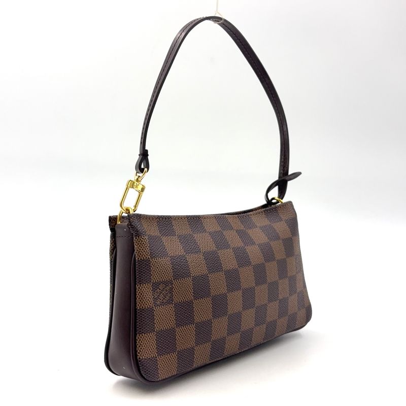 Louis Vuitton Navona Damier Ebene Leather Brown Handbag