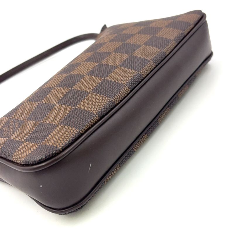 Louis Vuitton Navona Damier Ebene Leather Brown Handbag