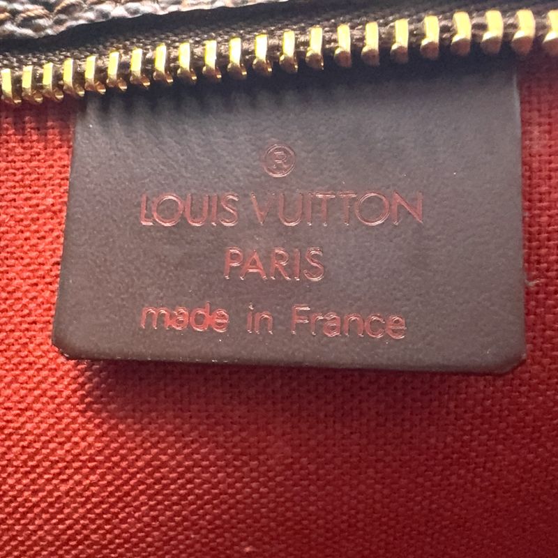Louis Vuitton Navona Damier Ebene Leather Brown Handbag