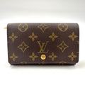 Louis Vuitton Porte Monnaie Billets Tresor Monogram Leather Brown Bifold